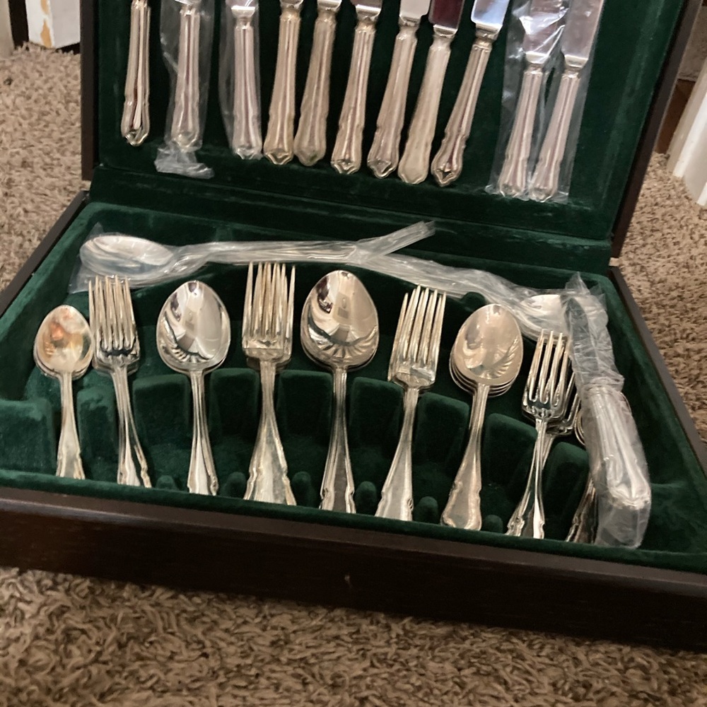 Antique silverware